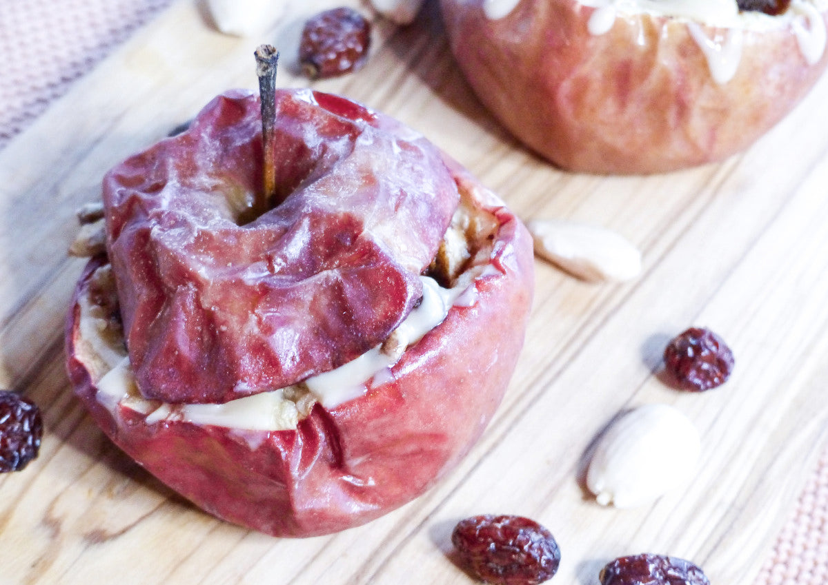 Bratapfel mit weihnachtlicher Mandelfüllung