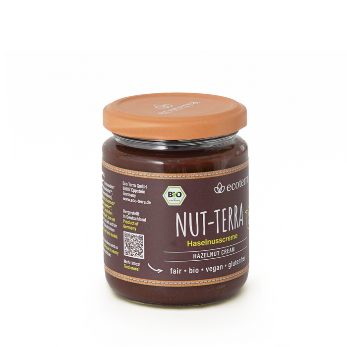 ecoterra Bio Nut-Terra Creme, Haselnusscreme mit Erdmandeln - 250 g