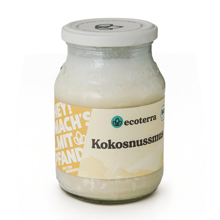 Bio Kokosnussmus, 100% Kokosnuss, fair gehandelt - 500 g | inkl. 15ct Pfand