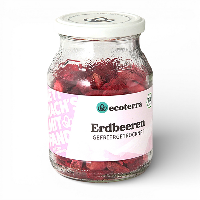 Bio Erdbeeren gefriergetrocknet -  35 g | inkl. 15ct Pfand