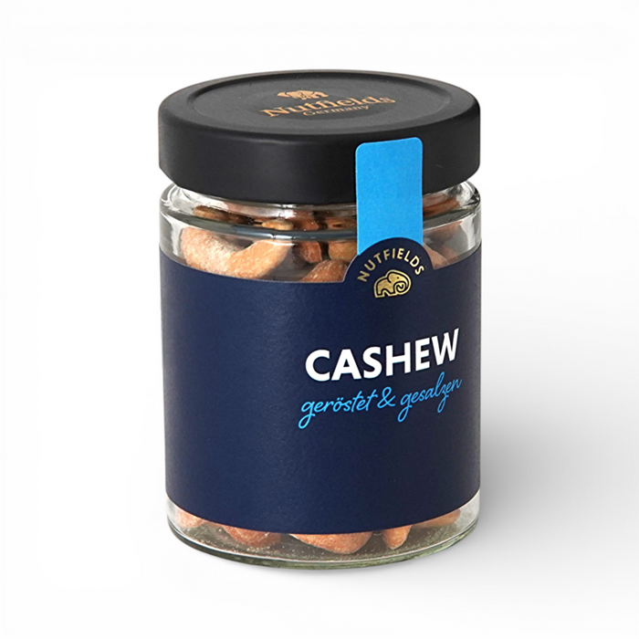 Nutfields Bio Jumbo Cashewkerne, geröstet & gesalzen, fair gehandelt -  125 g