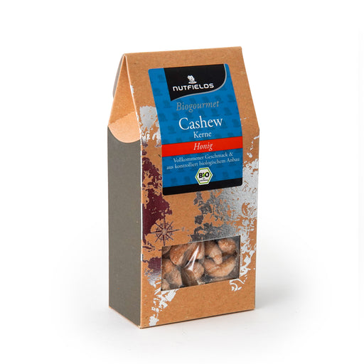 Nutfields Bio Cashewkerne geröstet, mit Honig - 120g