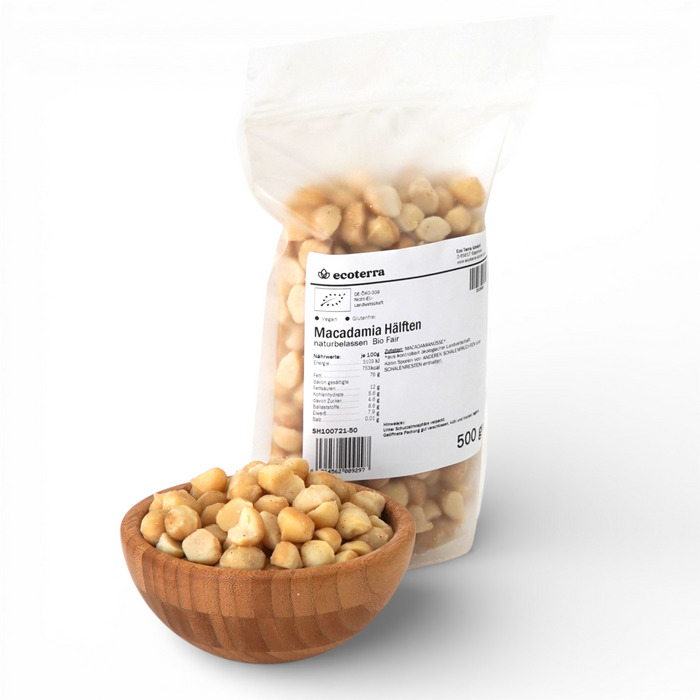 Bio Macadamia Hälften naturbelassen - 500 g