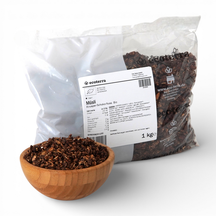 Bio Knusper Schoko-Nuss Müsli, vegan