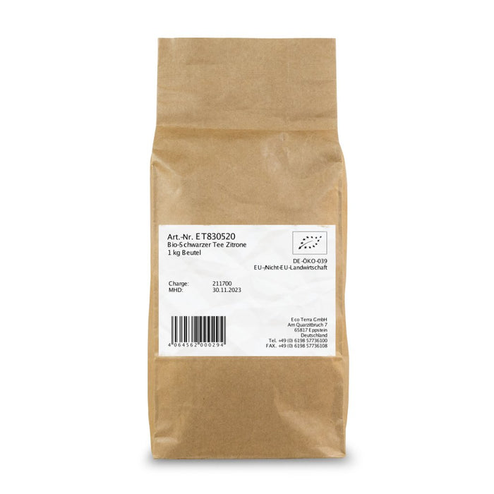 Bio Schwarzer Tee, Zitrone - 1 kg