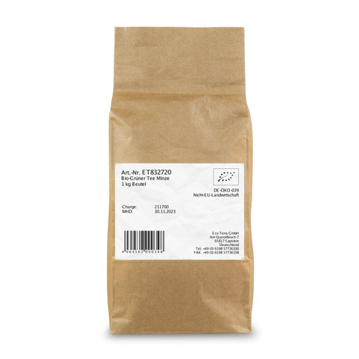 Bio Grüner Tee, Minze - 1 kg